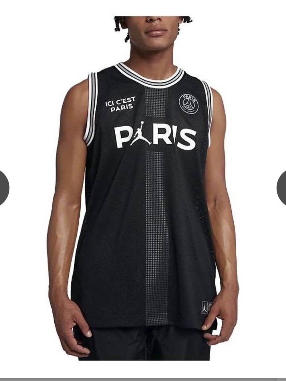 Air Jordan x PSG Ici Cest Paris Jersey 'Black' BQ4207-010